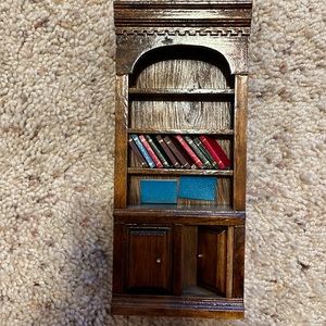 Miniature Bookcase with Books